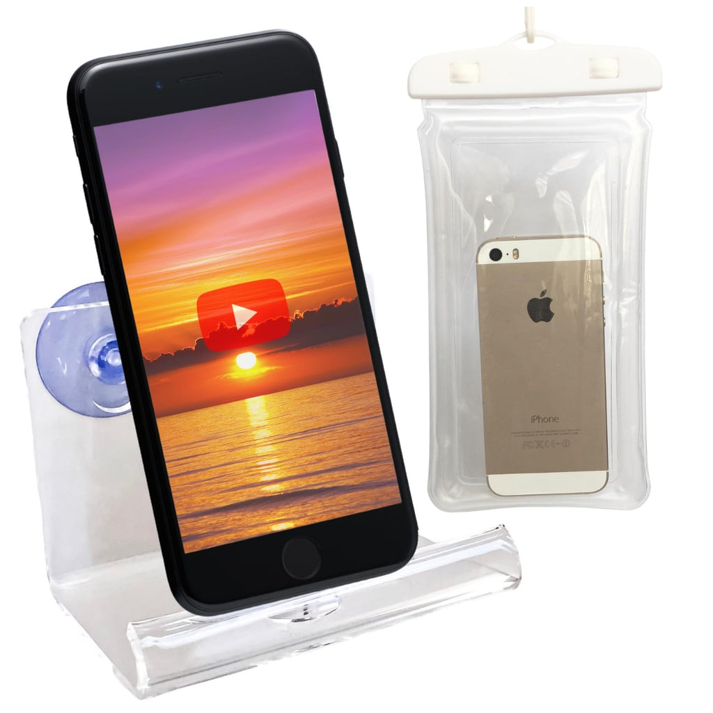 Xforto Shower Phone Holder - Shower Cell Phone Holder & Waterproof Phone Pouch | Bathroom Phone Holder