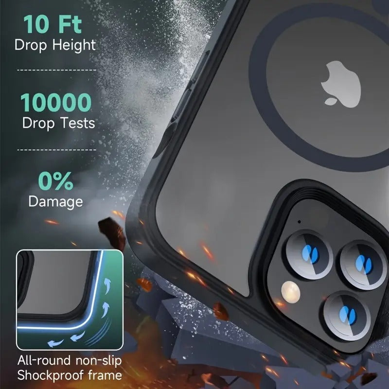 Luxury Magnetic MagSafe Wireless Charging Case for iPhone